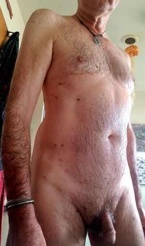 Guy wet out of shower