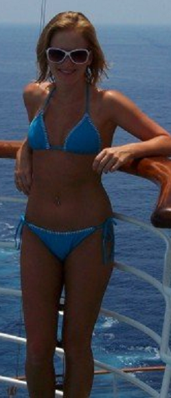 Blue bikini