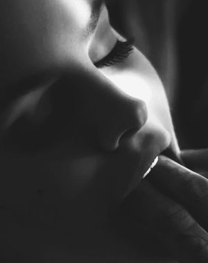 Beautiful goddess lovingly tastes daddy's fingers