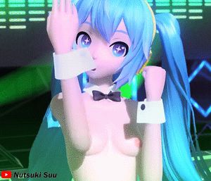 nude Hatsune Miku cute boobs dance Hand in Hand Project Diva