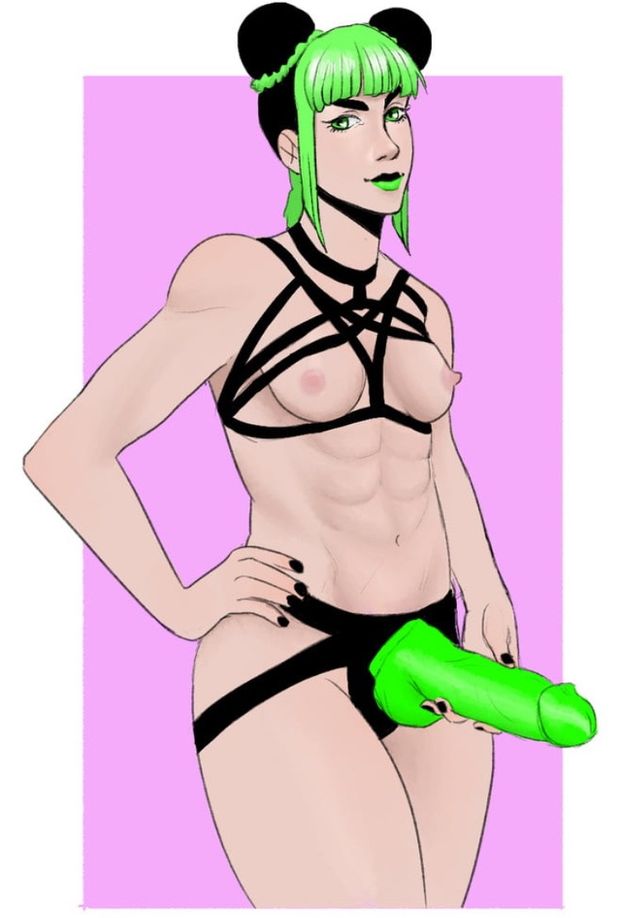 Green strapon