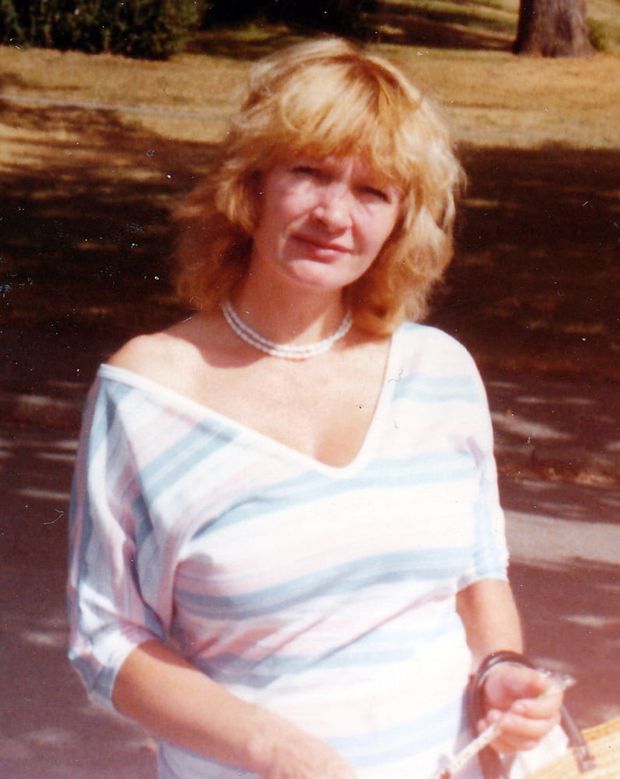 My mom looking cute
