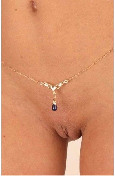 Ceres - Gold Waist Chain with Maple Charm and Stone Pendants
