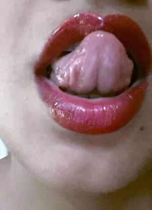 Sexy, cock licking, moist tongue