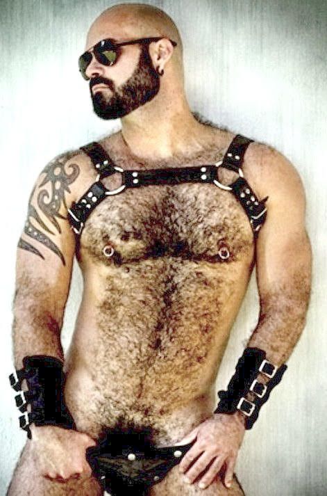 Sexy Marco Rios in black leather