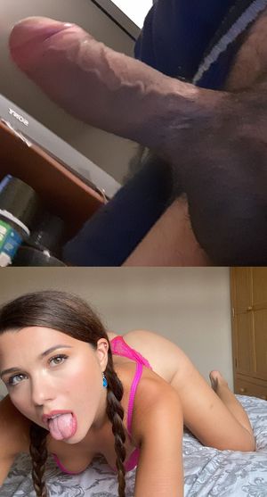 English Slut on her Knees Begging for my Huge Cock