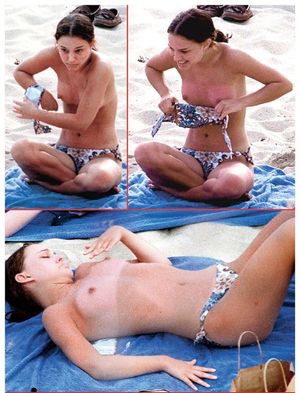 Natalie Portman topless early 2000s Paprazzi