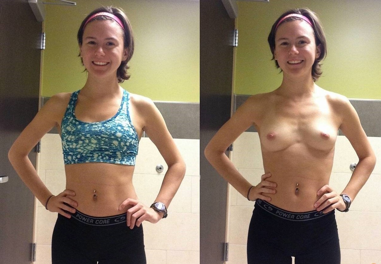 She works out and is proud of it.