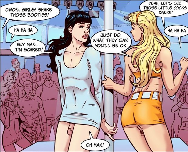 sissies shown off on stage