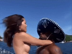 Leili rides Marcus hard on the Edge of the Boat