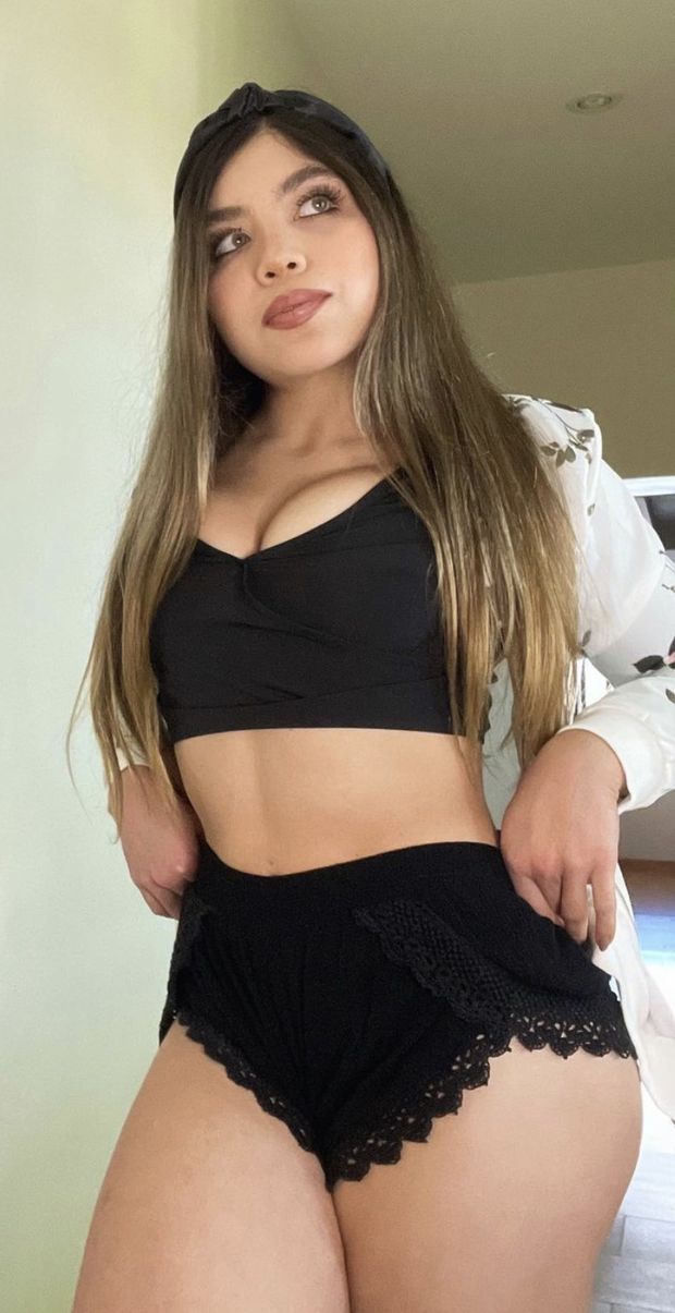 Thick thighs and a great pair of dick sucking lips