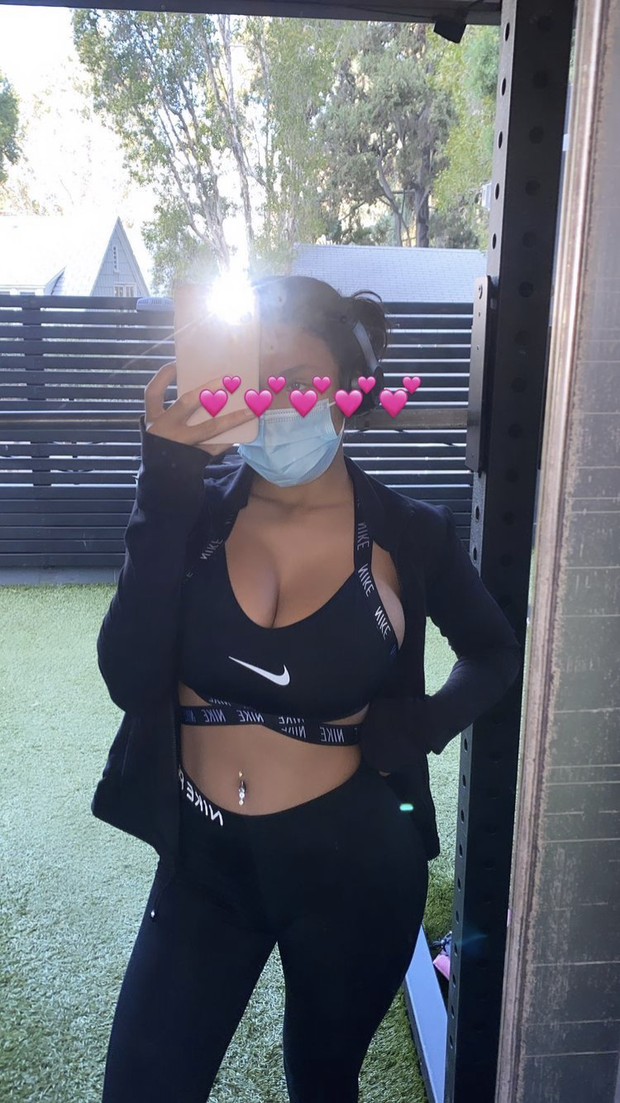 Fitness model with huges tities