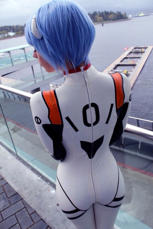 Rei Evangelion cosplay