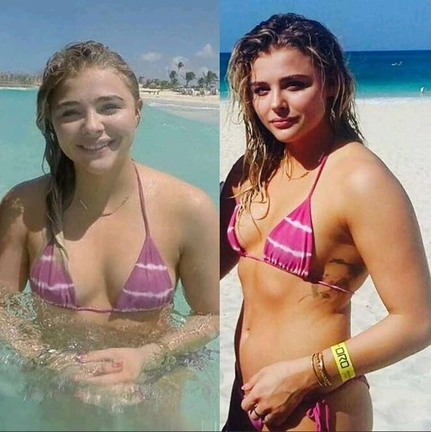 Chloe Grace Moretz is toned and tight!