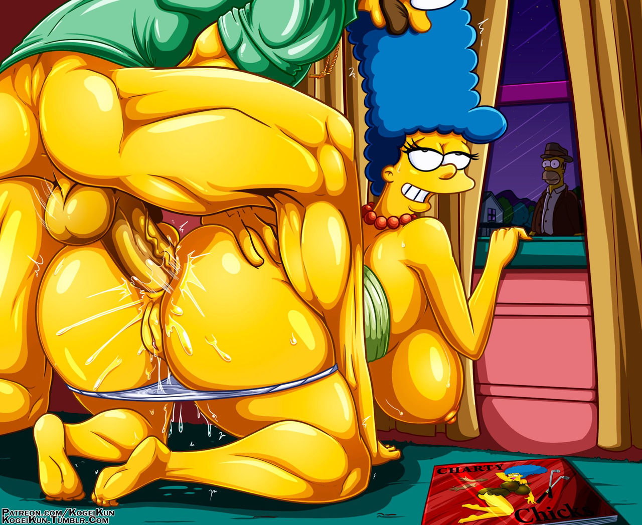 Marge getting plowed in the afternoon