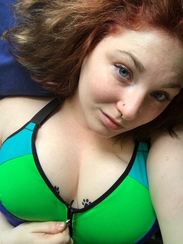 Redhead big tits