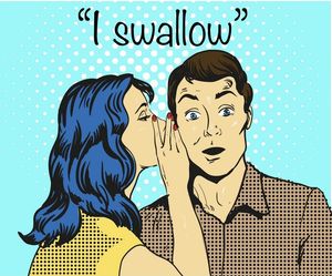 She will swallow that cum