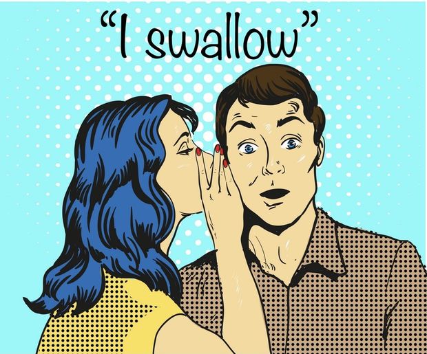 She will swallow that cum