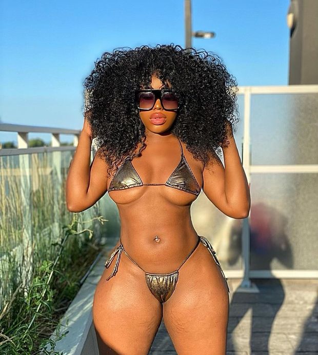 sexy shiny bikini