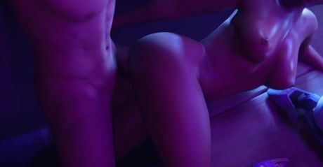 Overwatch/Sombra oiled up