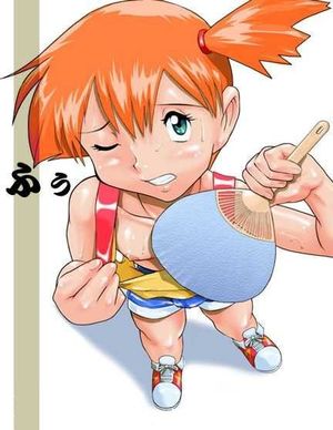 Misty letting you look down her shirt