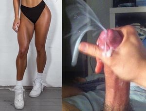 cum hard on that legs