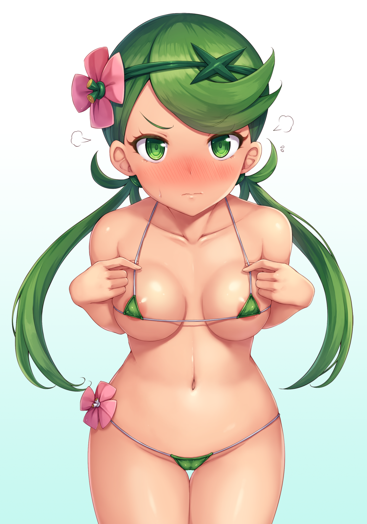 Mallow on micro bikini