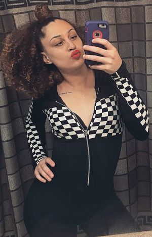 curly haired mixed latina teen