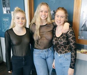 It was no bra day at sch*ol