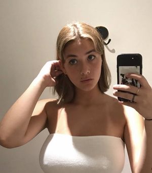 She is a tease...but you tell those tits are BIG