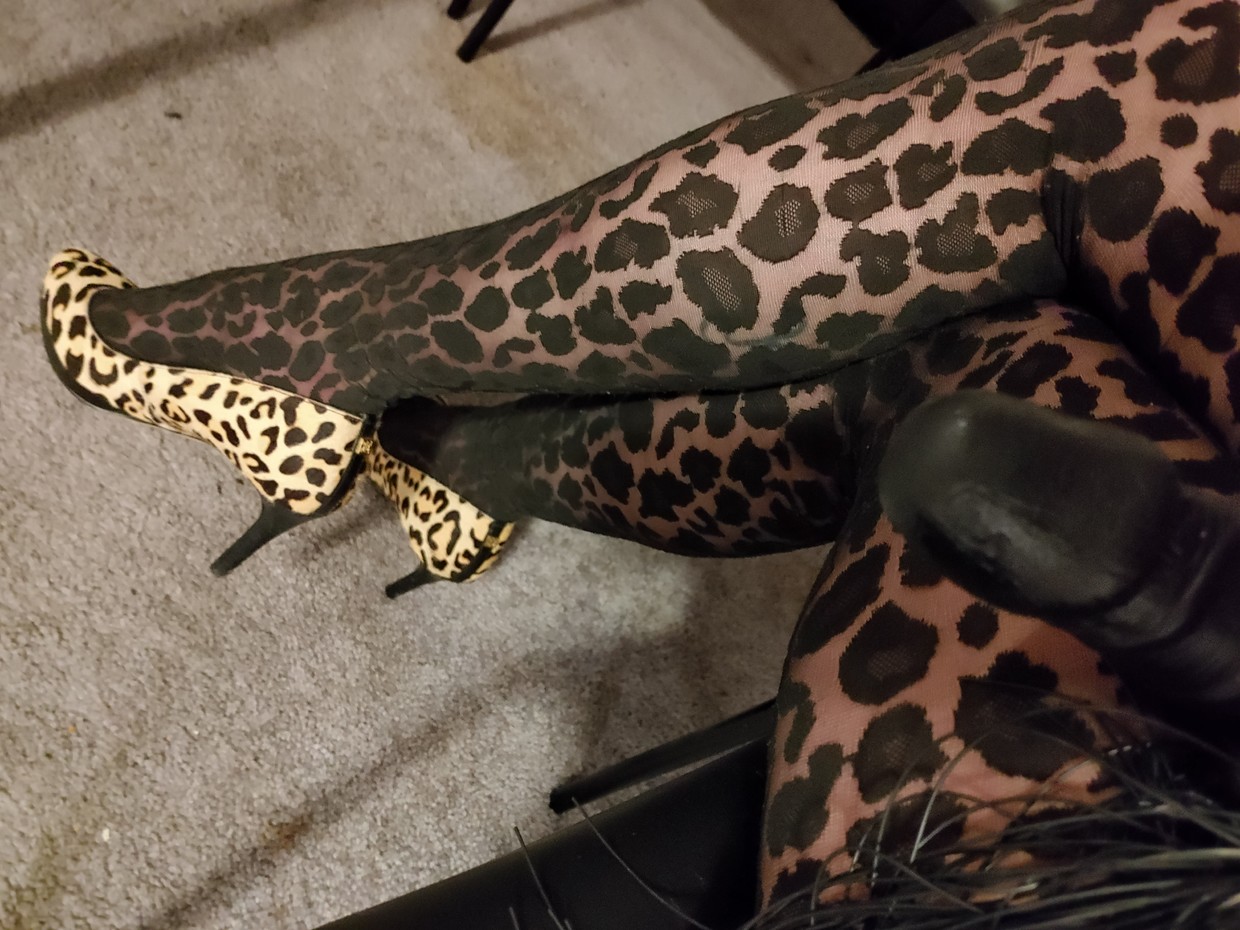 if I saw here puppy, then wait on your hands and knees at my feet like a good puppy