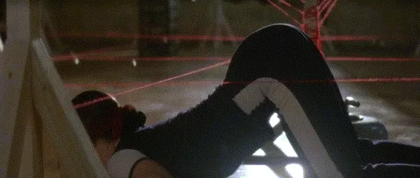 Catherine Zeta-Jones, she dips beneath lasers.