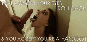 Acceptance Brunette Faggot Sissy Caption