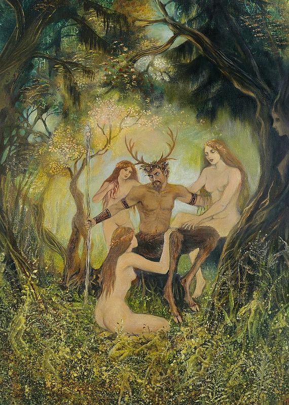 Pan and his nymphs
