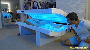 Violet caught masturbating