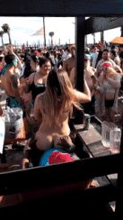 shameless whore fucks black at a festival