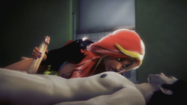 MLP Inspired - Sunset Shimmer handjob and sex - 3D Porn
