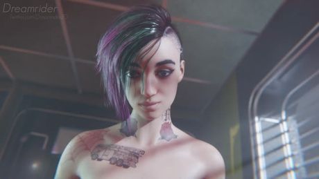 Female POV Getting fucked with a strapon in Cyberpunk 2077 (Made By Dreamrider)