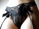 Cock in black lace