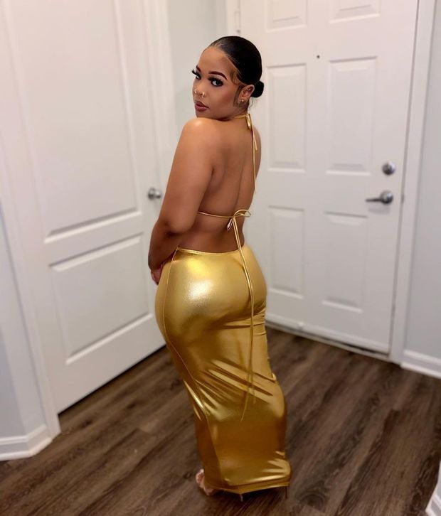 hot golden dress