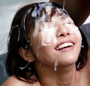 happy to cumshot on her face