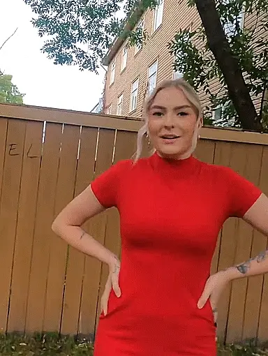red hot dress Liina