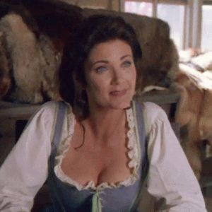 1 of her sexiest outfits. Hot cleavage & all.