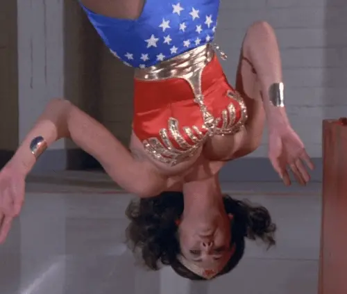What's Wonder Woman doing?