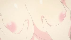 Haruka's tits squeezed