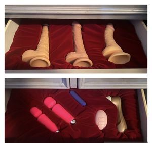 Organized sex toy drawer
