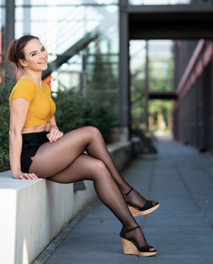 Sexy pantyhosed legs