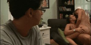 Bank manager agreed to write off the loan if mom allowed him to fuck her in front of me