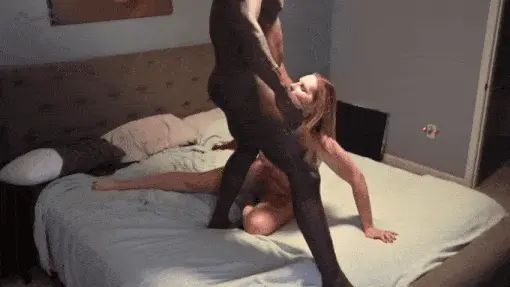 White wifey worshipping the cock of her black master using her mouth