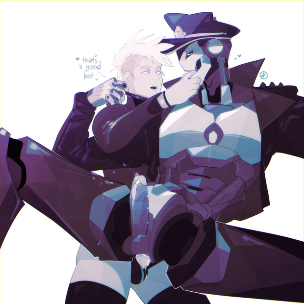 Robot biker praise kink terato cock